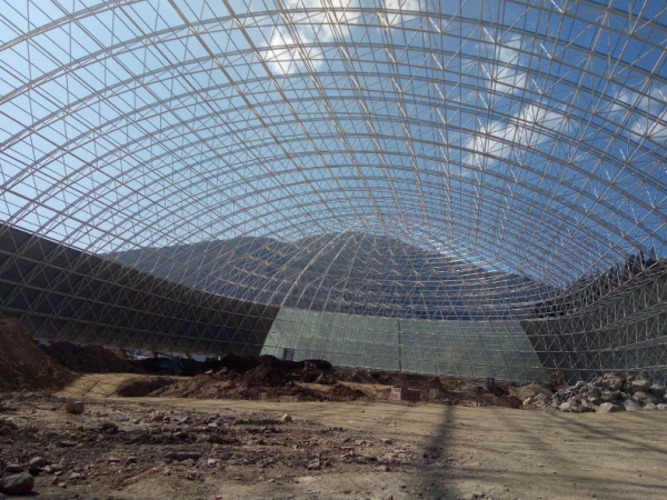 灵宝干煤棚网架加工案例